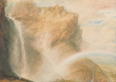 Upper Fall of the Reichenbach: Rainbow by Joseph Mallord William Turner